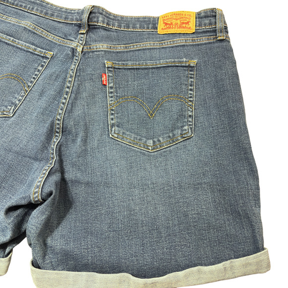 Levi's Denim Stretch Mid Length Shorts Women's Size 18W - Picture 9 of 9